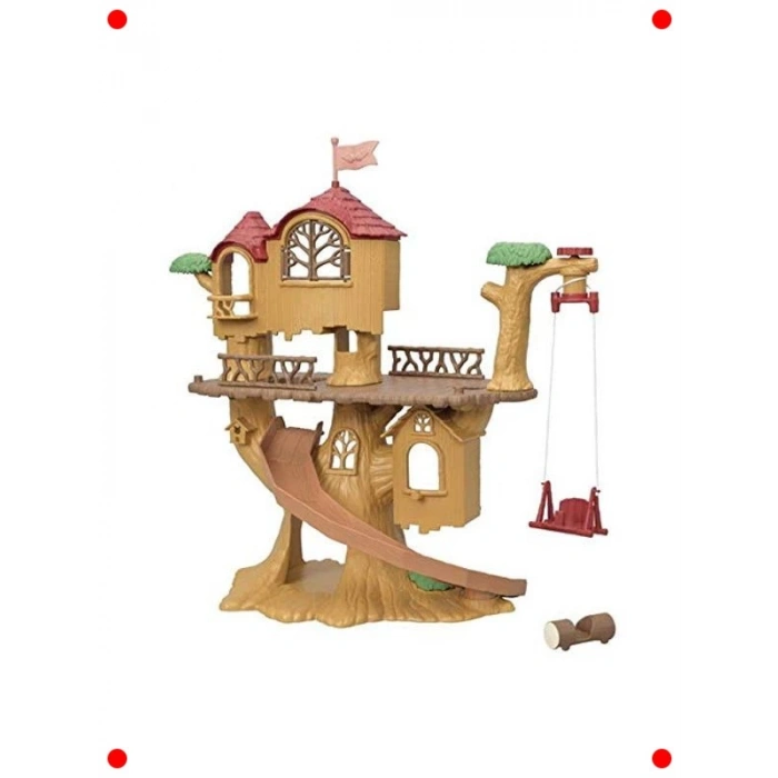 Sevimli Karakterler için Ağaç Ev Oyun Seti