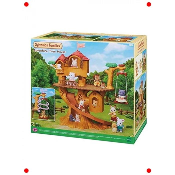 Sevimli Karakterler için Ağaç Ev Oyun Seti