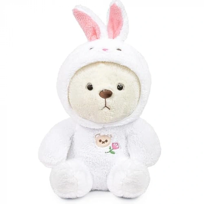 Sevimli Peluş Tavşan ve Ayıcık Seti, Doldurulabilir Oyuncak