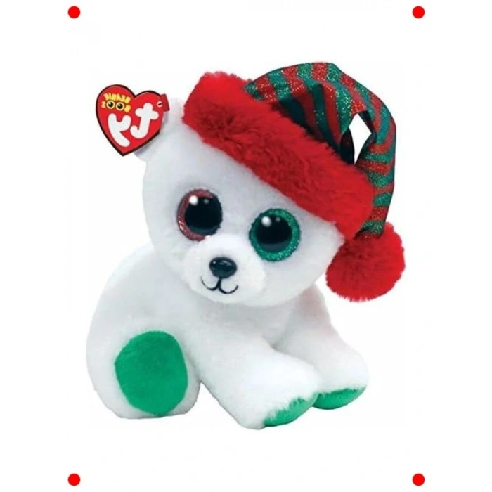 Sevimli Yılbaşı Kutup ısı Peluş Oyuncak 12 cm