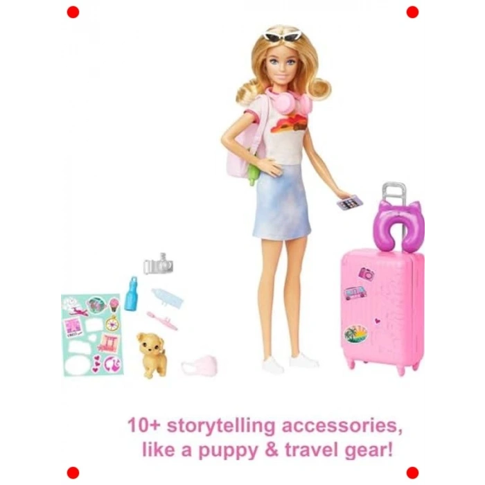 Seyahat Bebeği ve Aksesuar Seti: Yavru Köpek Dahil