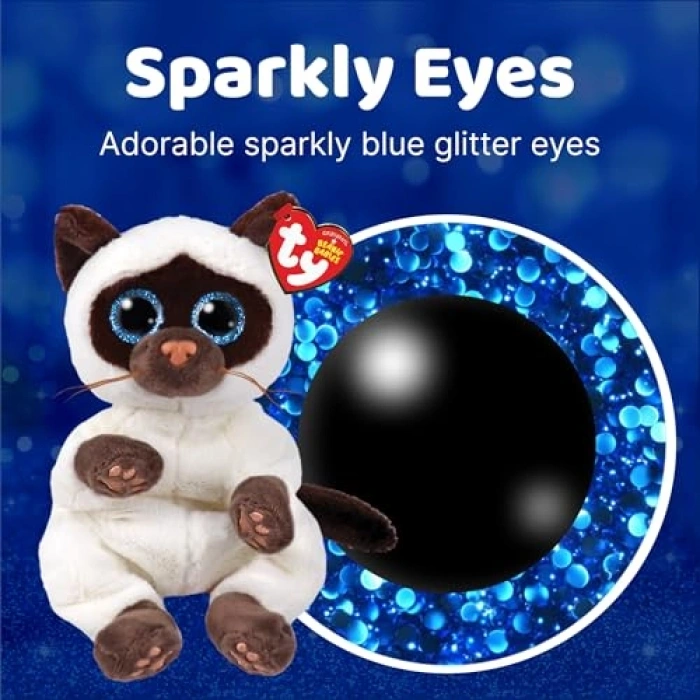 Siamese Kedi Temalı Peluş Beanie Oyuncak