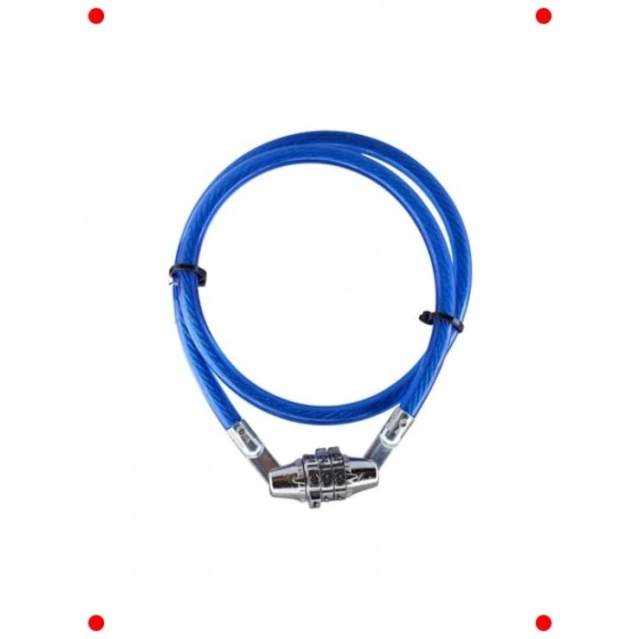 Şifreli Bisiklet Güvenlik Kilidi - 65 cm Çelik Halat