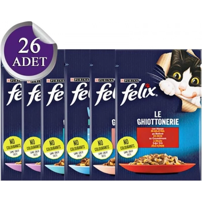 Sığır Etli Kedi Yaş Maması 26 Adet 85 gramlık Kutuda