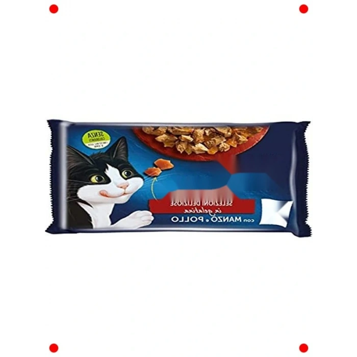 Sığır ve Tavuk Etli Yetişkin Kedi Maması (48 x 85 Gr)