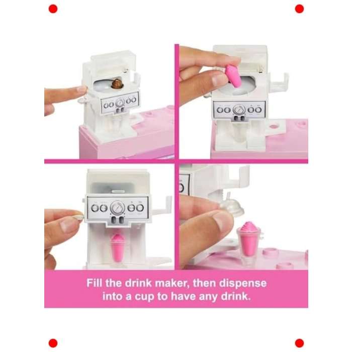 Şık Barista ve Kahve Dükkanı Oyun Seti (10+ Aksesuar)