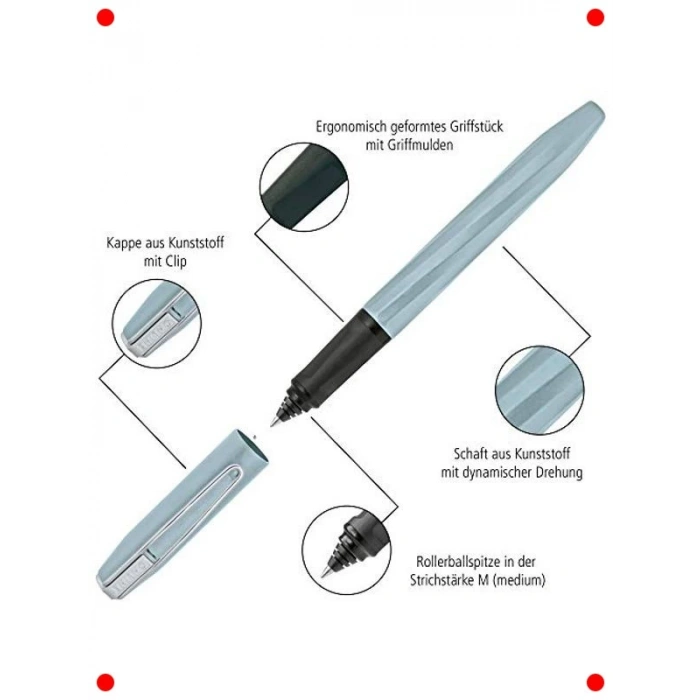 Şık Gece Mavisi Roller Kalem