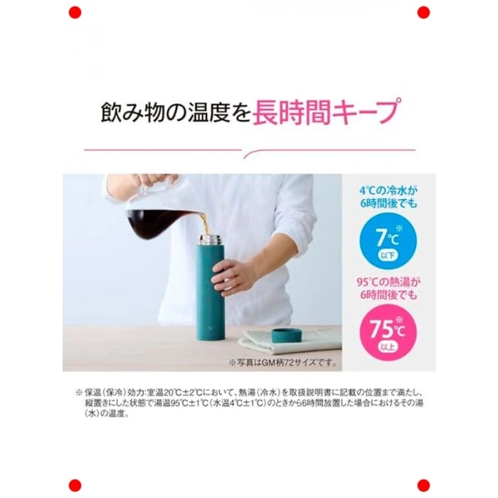 Şık İnce Termos Matara 720ml Siyah