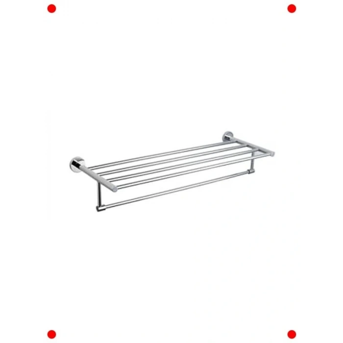Şık Krom Banyo Havlu Rafı