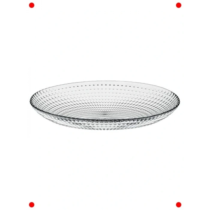 Şık Oval Cam Servis Tabağı