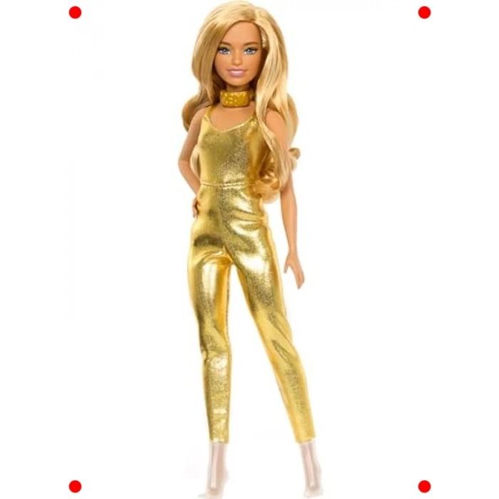 Şık Parti Bebeği Altın Tulumlu