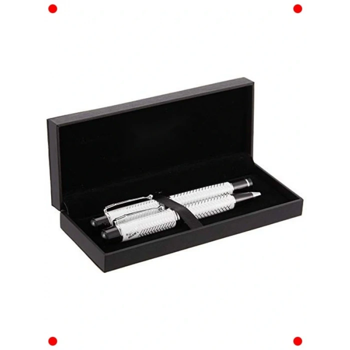 Şık Tasarım Kalem Gümüş/Siyah