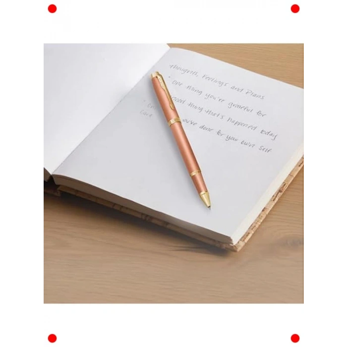 Şık Turuncu Roller Kalem, Krom Detaylı