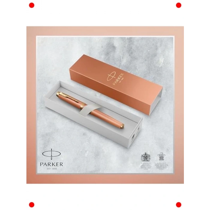 Şık Turuncu Roller Kalem, Krom Detaylı