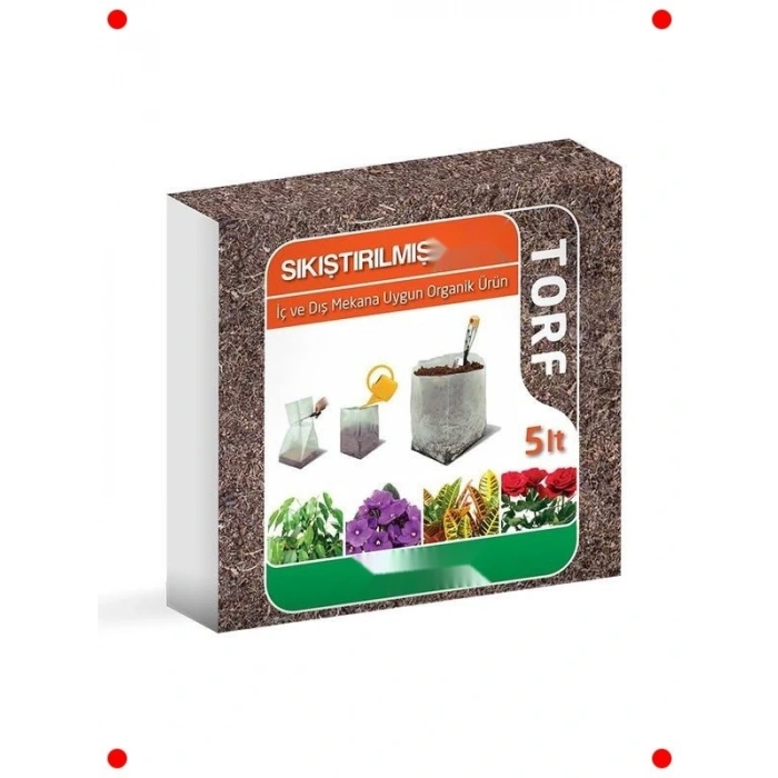 Sıkıştırılmış Torf  5 Lt | Bitki Yetiştirme Harcı