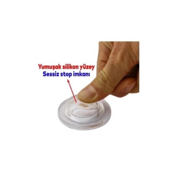 Silikon Kapı Stoperi Tamponu Yapışkanlı Şeffaf Kapı Kolu Stopu Sessiz Stop