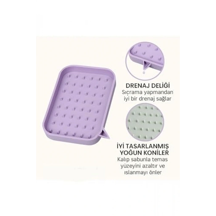 Silikon Sabunluk, Kendinden Oluklu Kaymaz Tasarım