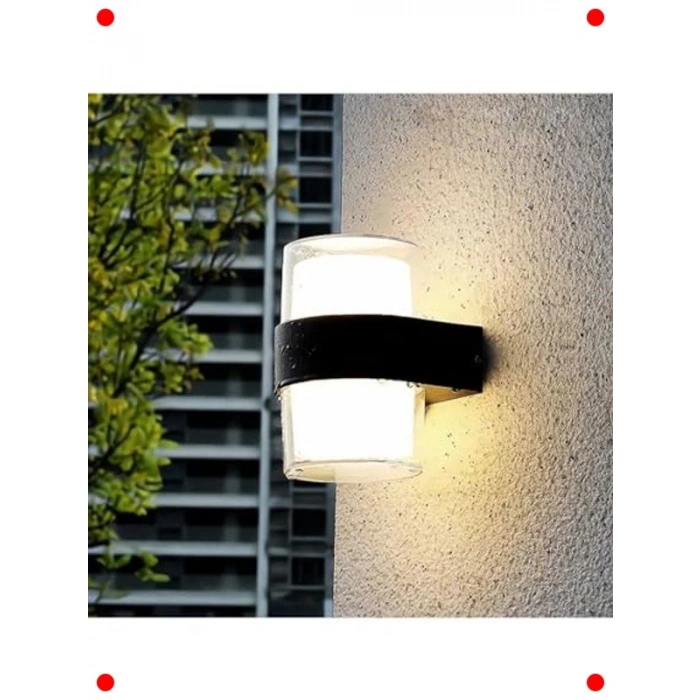 Silindir LED Aplik 12W Gün Işığı IP54 İç Dış Mekan