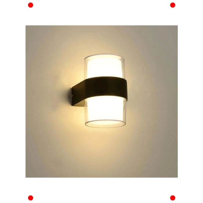 Silindir LED Aplik 12W Gün Işığı IP54 İç Dış Mekan