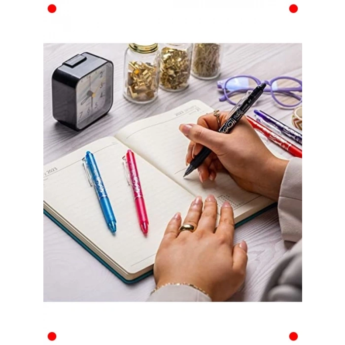 Silinebilir Jel Kalem Seti - Mavi, 0.7mm + 6 Yedek