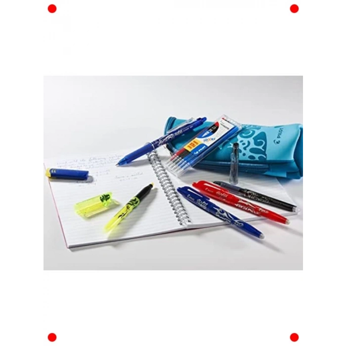 Silinebilir Jel Kalem Seti - Mavi, 0.7mm + 6 Yedek