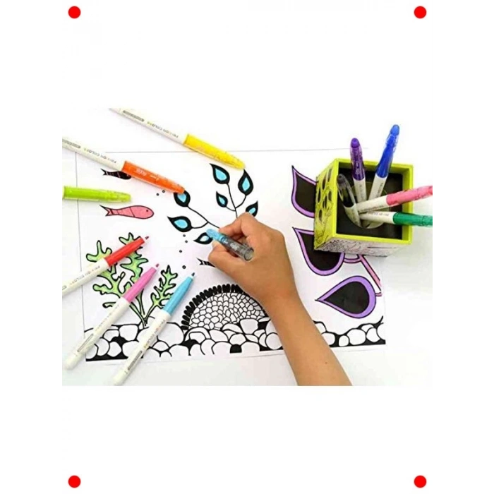 Silinebilir Keçeli Kalem - Eflatun Renk