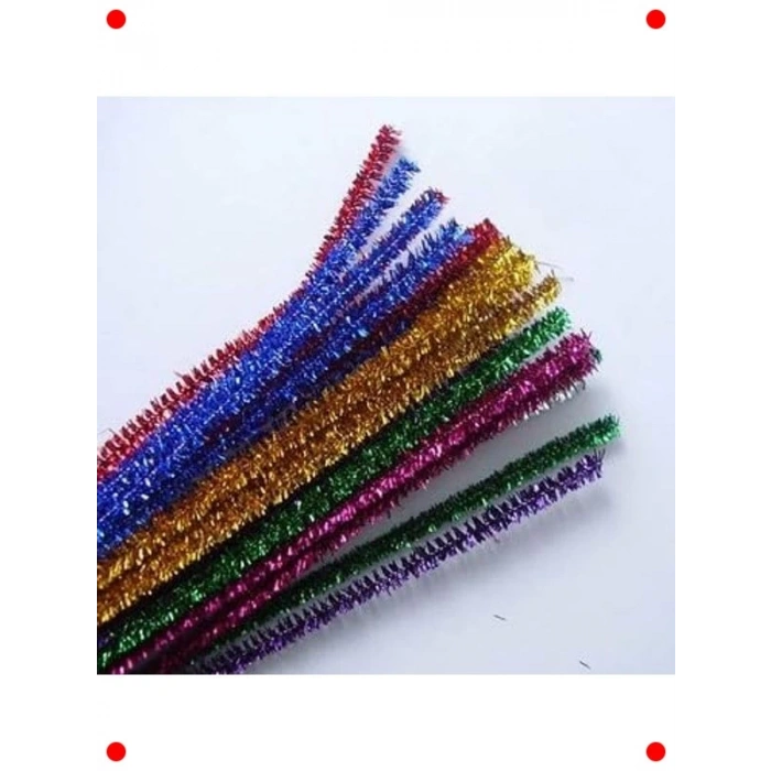 Simli Şönil Çubukları 30 cm - 20li Paket