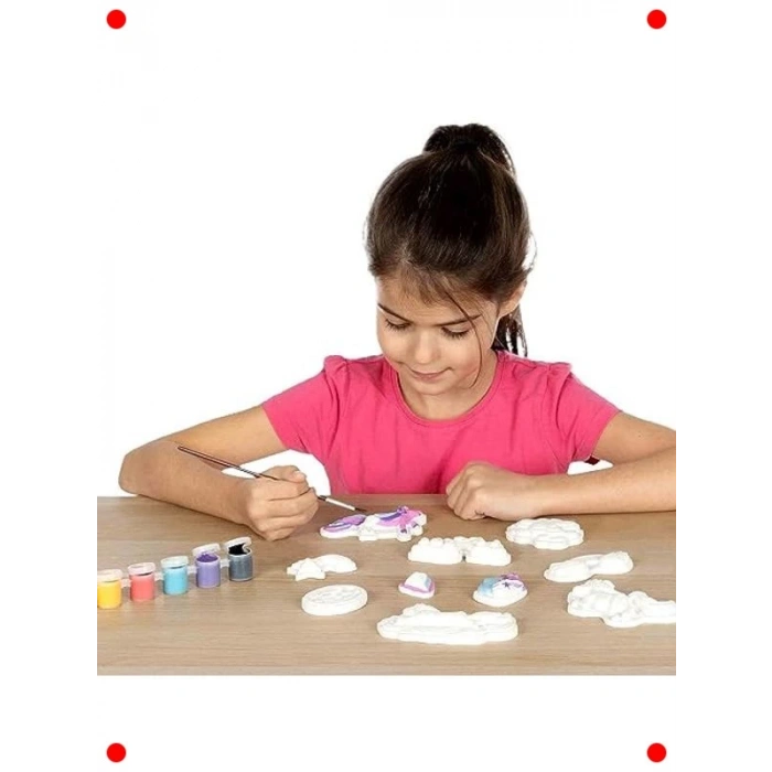 Simli Tek Boynuzlu At Heykelcik Boyama Kiti