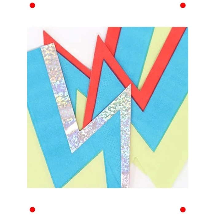 Şimşek Desenli Parti Peçeteleri (16lı)