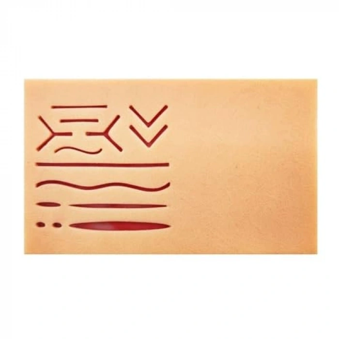 Simülasyon Eğitim Matı Silikon Dikiş Pedi, 19x11 cm