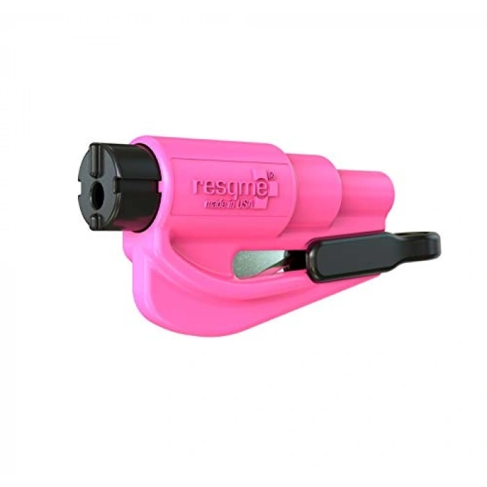 (Single Pack, Pink) - - Quick Car Escape Tool. Seatbelt Cutter & Window Breaker - Pink