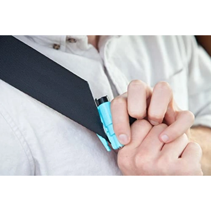 (Single Pack, Pink) - - Quick Car Escape Tool. Seatbelt Cutter & Window Breaker - Pink