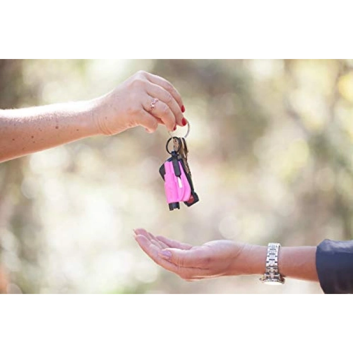 (Single Pack, Pink) - - Quick Car Escape Tool. Seatbelt Cutter & Window Breaker - Pink