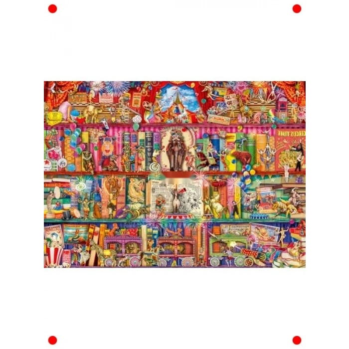 Sirk Temalı Yapboz - 1000 Parça Eğlenceli Görsel