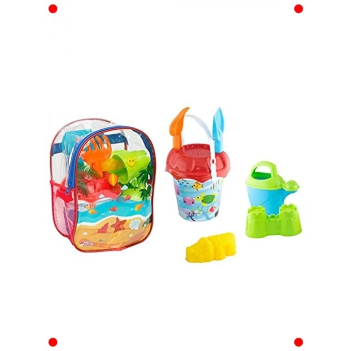 Sırt Çantalı Plaj Oyun Seti - Yaz Tatili Eğlencesi