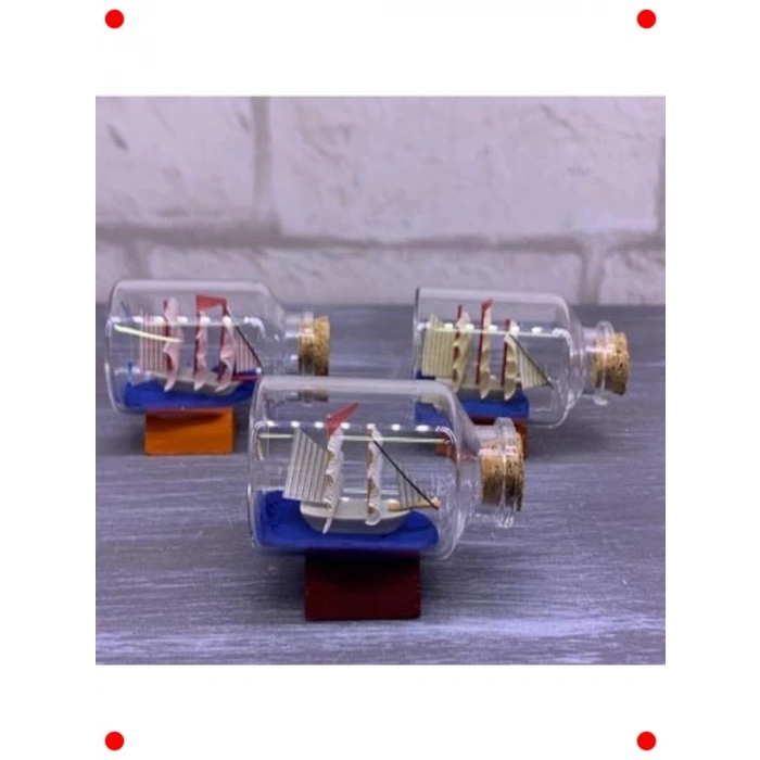 Şişe İçinde Dekoratif Gemi Maketi