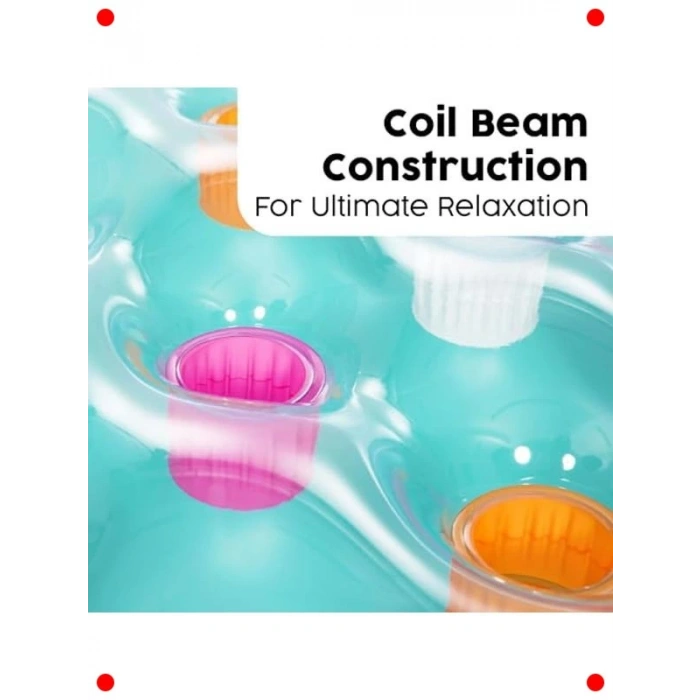 Şişme Havuz Yatağı - Dik Yastıklı & Bardaklı (188x71 cm)