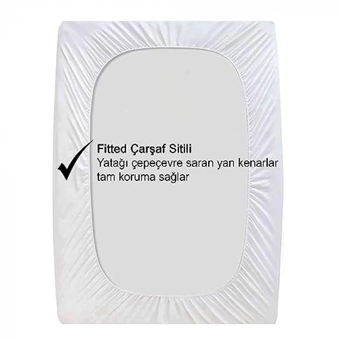 Sıvı Geçirmez %100 Pamuklu Bebek Alez, 80 x 130 cm