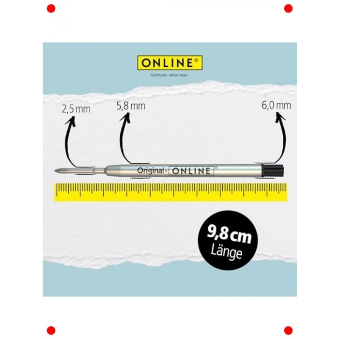 Siyah 0.7mm Jel Kalem Yedek Mürekkebi