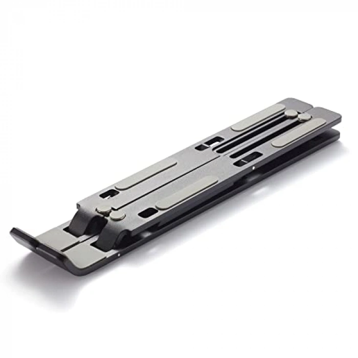 Siyah Alüminyum Katlanır Laptop Standı, Taşınabilir