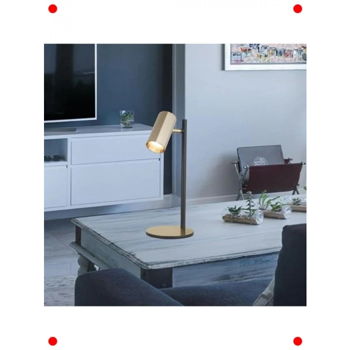 Siyah Antik Görünümlü Şık Masa Lambası