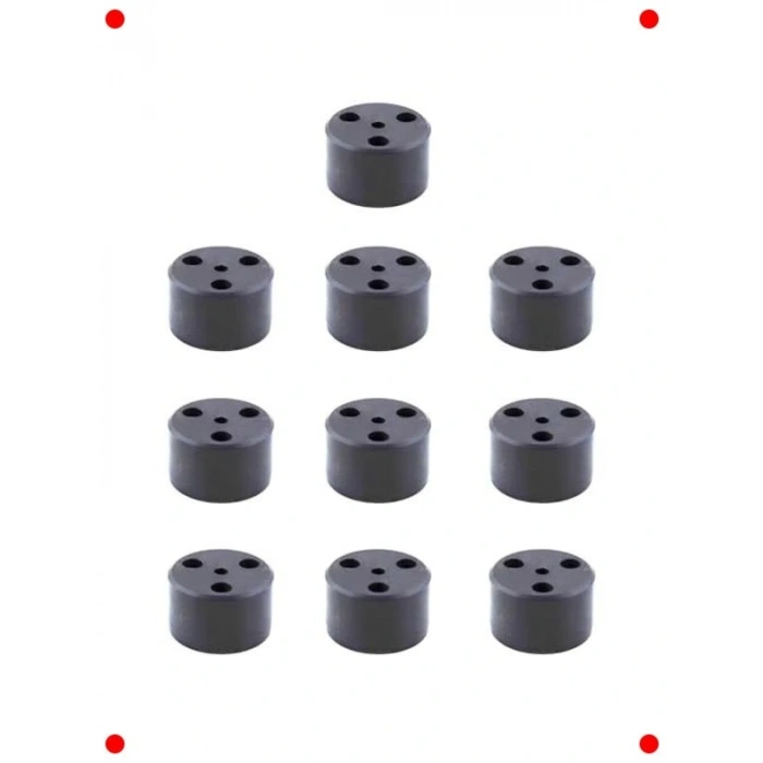 Siyah  Ayak Yükseltici Seti (10 Adet, 3.7 cm)