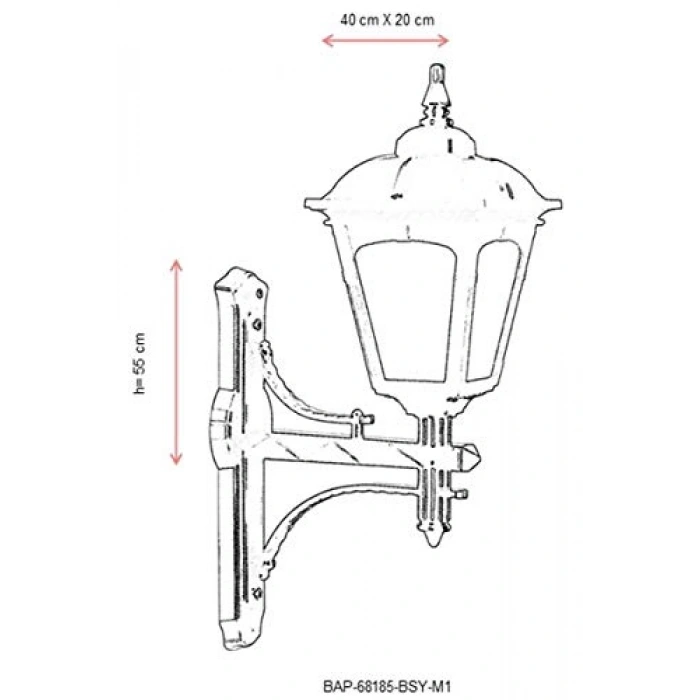 Siyah Bahçe Aplik, 60 W ile Modern Aydınlatma Alternatifi