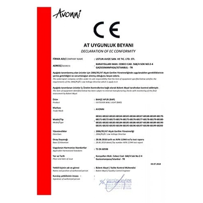 Siyah Bahçe Aplik, 60 W Işık ile Şık Aydınlatma