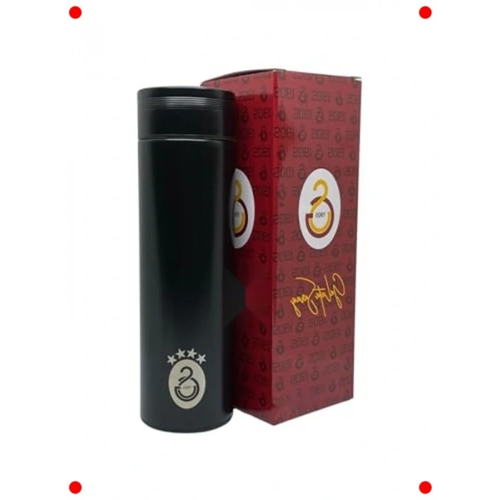 Siyah Çift Katlı Çelik Termos 500 ml