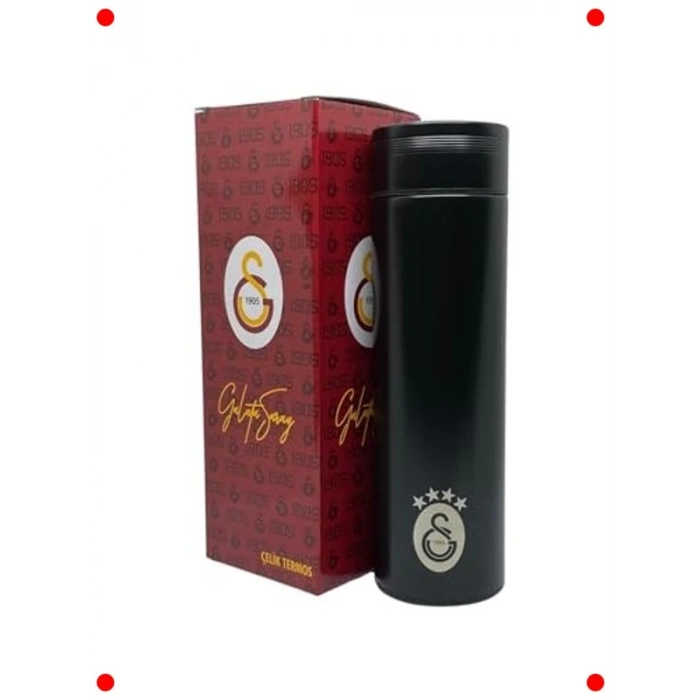 Siyah Çift Katlı Çelik Termos 500 ml