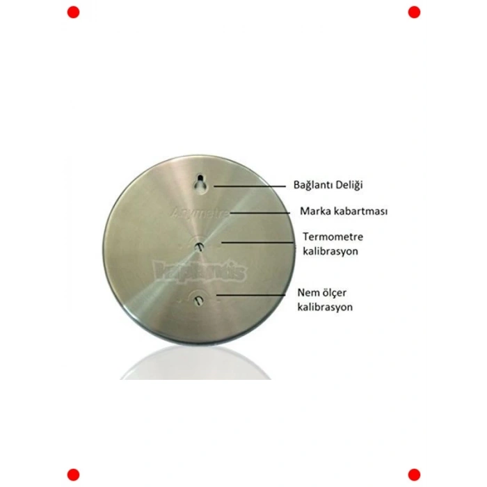 Siyah Dijital Termometre ve Nem Ölçer Higrometre