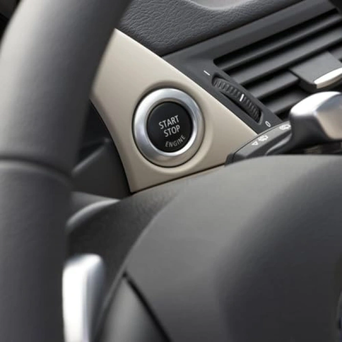 Siyah Düğme Kapağı BMW X1 E84 2009-2015 Uyumlu