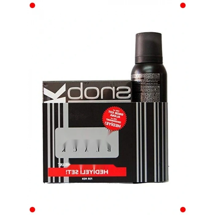 Siyah Erkek Parfüm ve  Hediye Seti, 250 ml