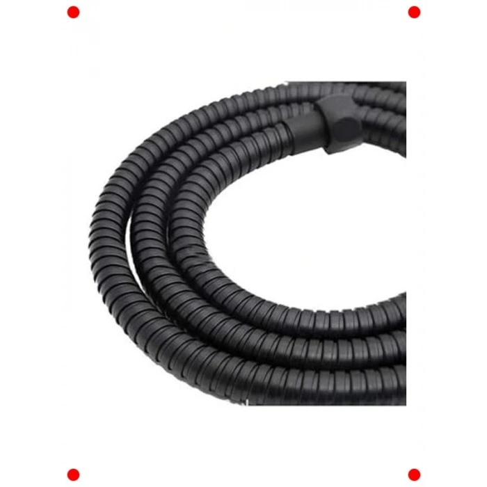 Siyah Esnek Banyo Duş Hortumu (150cm)
